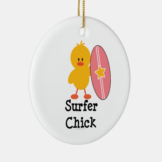 Surfer Chick Ornament (Rechts)