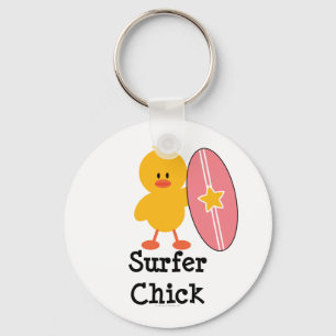 Surfer Chick Sleutelhanger