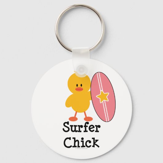 Surfer Chick Sleutelhanger (Voorkant)