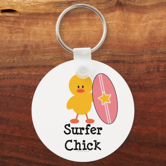 Surfer Chick Sleutelhanger (Voorkant)