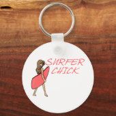 Surfer Chick Sleutelhanger (Voorkant)