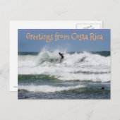 Surfer Costa Rica (aanpasbaar) Briefkaart (Voorkant / Achterkant)