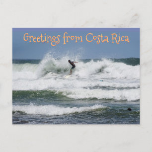 Surfer Costa Rica (aanpasbaar) Briefkaart