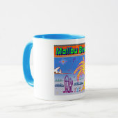 Surfer Cup "Malibu Beach" Mok (Voorkant links)