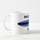 Surfer Dad Blue Koffiemok (Links)