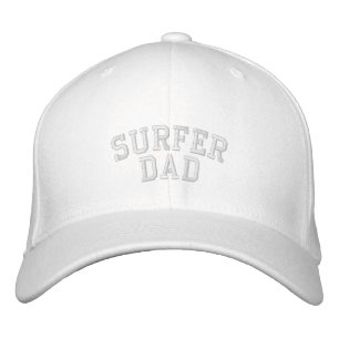 Surfer Dad geborduurd Pet