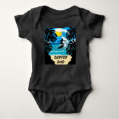 Surfer Dad/Happy Vaderdag Romper (Voorkant)