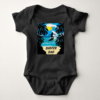 Surfer Dad/Happy Vaderdag Romper