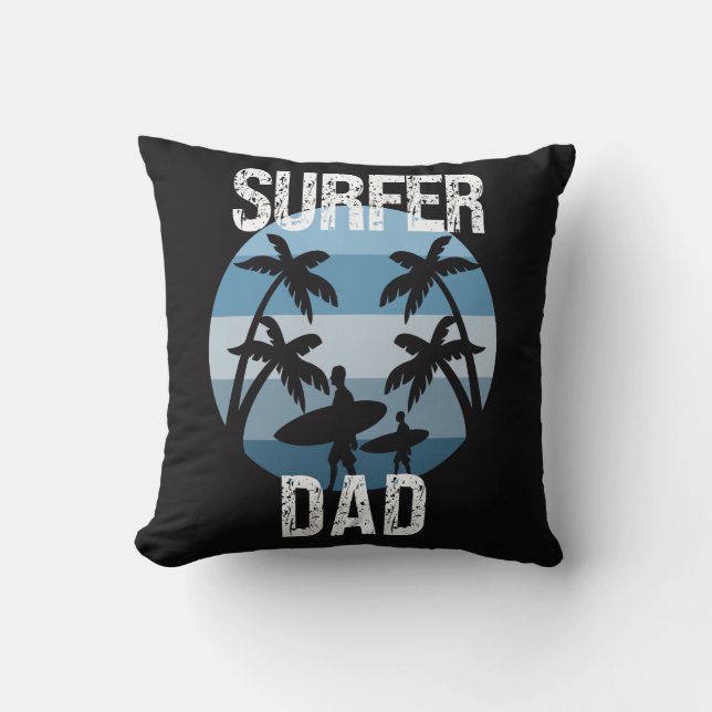 Surfer Dad Sierkussen (Voorkant)