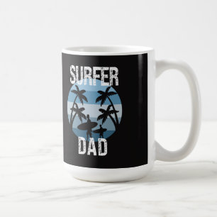 Surfer Dad Sticker Koffiemok