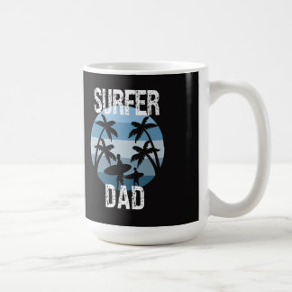 Surfer Dad Sticker Koffiemok