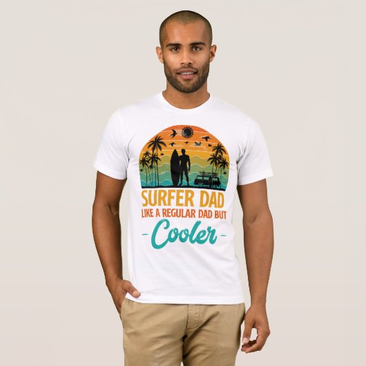 Surfer Dad  T-shirt (Voorkant volledig)