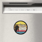 Surfer Dad Vaderdag Tropical Art | Magneet (Insitu (Vaatwasser))