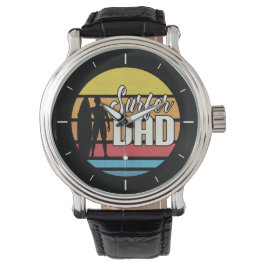 Surfer Dad Vaderdag Tropical Art | Mannen Watch Horloge