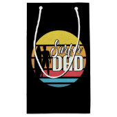 Surfer Dad Vaderdag Tropische Kunst | Cadeautasje (Achterkant)