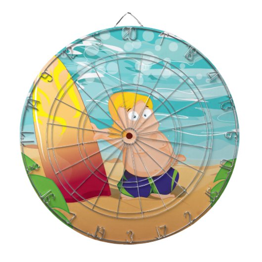 Surfer Dartbord (Voorkant)