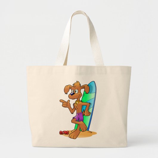 SURFER DOG GROTE TOTE BAG (Voorkant)