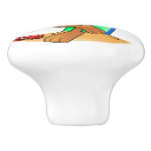 SURFER DOG KERAMISCHE KNOP (Zijkant)