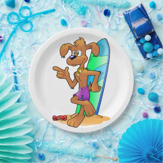 SURFER DOG PAPIEREN BORDJE (Feest)