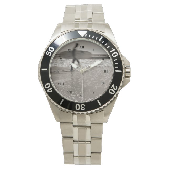 Surfer door Shirley Taylor Horloge (Voorkant)