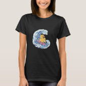 Surfer Duck Waves Surf Fun T-shirt (Voorkant)