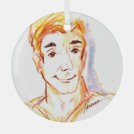 Surfer Dude Glas Ornament