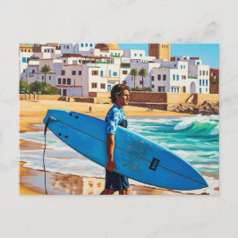 Surfer dude in Taghazout Briefkaart