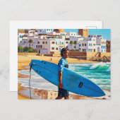 Surfer dude in Taghazout Briefkaart (Voorkant / Achterkant)