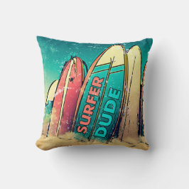 Surfer Dude Surfboards Sierkussen