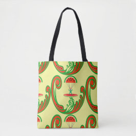 Surfer en Skydiver in Melon Water Tote Bag