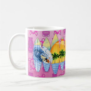Surfer en Surfplanken Koffiemok