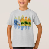 Surfer en surfplanken t-shirt (Voorkant)