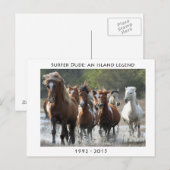 Surfer en zijn band briefkaart (Voorkant / Achterkant)