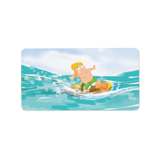 Surfer Etiket (Voorkant)