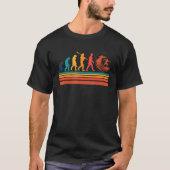 Surfer Evolution Surfen T-shirt (Voorkant)