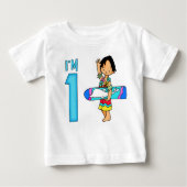 Surfer gast 1 verjaardag (Voorkant)