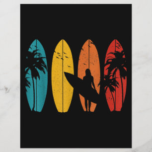 Surfer Gift Surfred Surf Board Beach Briefhoofd