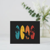 Surfer Gift Surfred Surf Board Beach Feestdagenkaart (Staand voorkant)