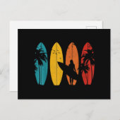 Surfer Gift Surfred Surf Board Beach Feestdagenkaart (Voorkant / Achterkant)