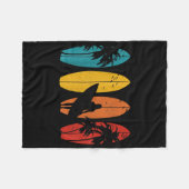 Surfer Gift Surfred Surf Board Beach Fleece Deken (Voorkant (Horizontaal))