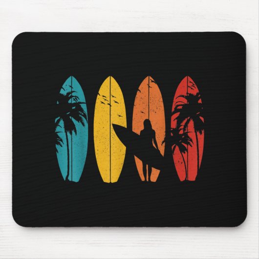 Surfer Gift  Surfred Surf Board Beach Muismat (Voorkant)