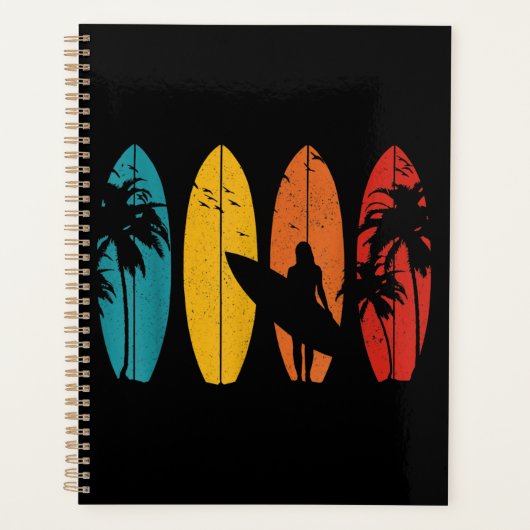 Surfer Gift  Surfred Surf Board Beach Planner (Voorkant)