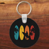 Surfer Gift  Surfred Surf Board Beach Sleutelhanger (Voorkant)