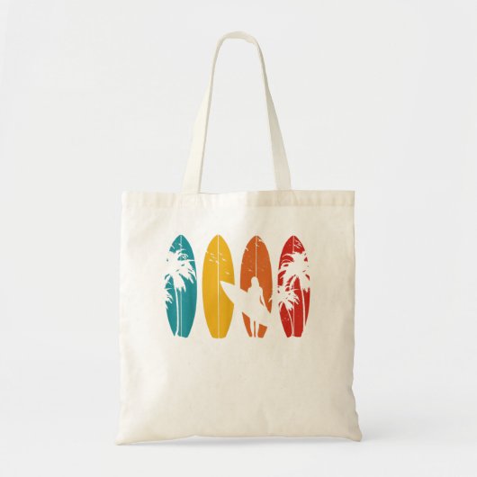 Surfer Gift  Surfred Surf Board Beach Tote Bag (Voorkant)