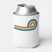 Surfer Gift  Wave Retro Surfred Surf Beach Blikjeskoeler (Blikje Voorkant)