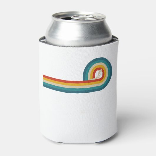 Surfer Gift  Wave Retro Surfred Surf Beach Blikjeskoeler (Blikje Voorkant)