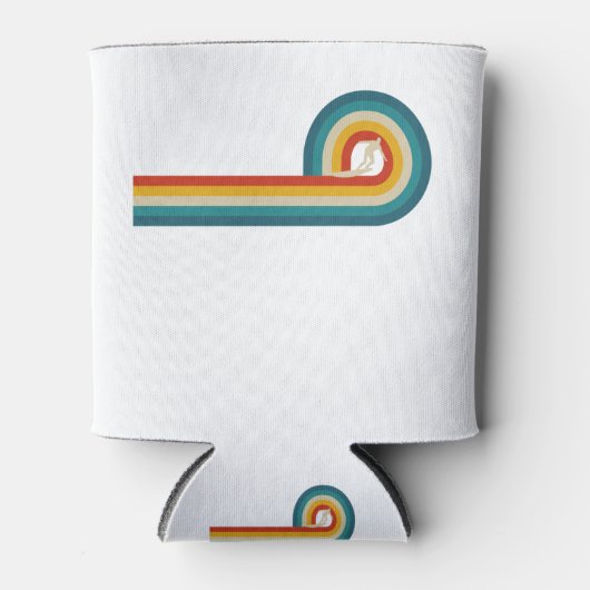 Surfer Gift  Wave Retro Surfred Surf Beach Blikjeskoeler (Voorkant)