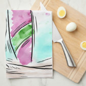Surfer Girl aangepaste handdoek (Quarter Fold)