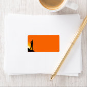 Surfer Girl-adreslabel Etiket (Insitu)