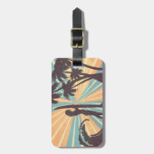 Surfer Girl Bagagelabel (Voorkant verticaal)